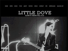 Tablet Screenshot of littledoveband.com